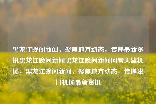 黑龙江晚间新闻，聚焦地方动态，传递最新资讯黑龙江晚间新闻黑龙江晚间新闻回看天津机场，黑龙江晚间新闻，聚焦地方动态，传递津门机场最新资讯，黑龙江晚间新闻聚焦，津门机场动态传递，地方新闻回看与最新资讯播报