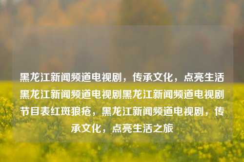 黑龙江新闻频道电视剧，传承文化，点亮生活黑龙江新闻频道电视剧黑龙江新闻频道电视剧节目表红斑狼疮，黑龙江新闻频道电视剧，传承文化，点亮生活之旅，黑龙江新闻频道电视剧，传承文化，点亮生活之旅