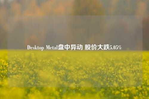 Desktop Metal盘中异动 股价大跌5.05%