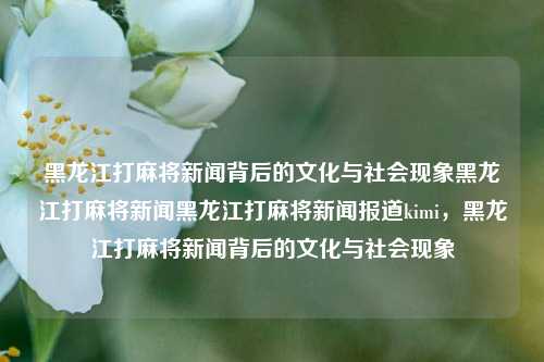 黑龙江打麻将新闻背后的文化与社会现象黑龙江打麻将新闻黑龙江打麻将新闻报道kimi，黑龙江打麻将新闻背后的文化与社会现象，黑龙江打麻将新闻背后的文化与社会现象探究