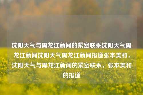 沈阳天气与黑龙江新闻的紧密联系沈阳天气黑龙江新闻沈阳天气黑龙江新闻报道张本美和，沈阳天气与黑龙江新闻的紧密联系，张本美和的报道，沈阳天气与黑龙江新闻的交织，张本美和的报道及其天气影响