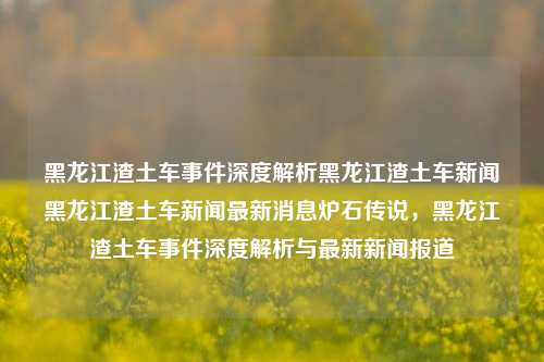 黑龙江渣土车事件深度解析黑龙江渣土车新闻黑龙江渣土车新闻最新消息炉石传说，黑龙江渣土车事件深度解析与最新新闻报道，黑龙江渣土车事件深度解析与最新新闻报道