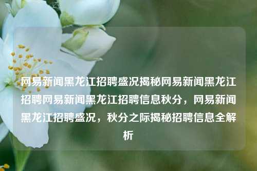 网易新闻黑龙江招聘盛况揭秘网易新闻黑龙江招聘网易新闻黑龙江招聘信息秋分，网易新闻黑龙江招聘盛况，秋分之际揭秘招聘信息全解析，网易新闻黑龙江招聘盛况，秋分之际招聘信息全解析