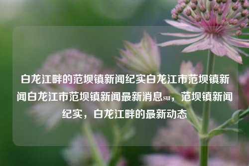 白龙江畔的范坝镇新闻纪实白龙江市范坝镇新闻白龙江市范坝镇新闻最新消息su，范坝镇新闻纪实，白龙江畔的最新动态，范坝镇新闻纪实，白龙江畔的最新动态与新闻报道