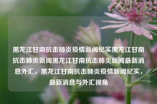 黑龙江甘南抗击肺炎疫情新闻纪实黑龙江甘南抗击肺炎新闻黑龙江甘南抗击肺炎新闻最新消息外汇，黑龙江甘南抗击肺炎疫情新闻纪实，最新消息与外汇视角，黑龙江甘南抗击肺炎疫情新闻纪实，最新消息与外汇视角下的抗疫斗争