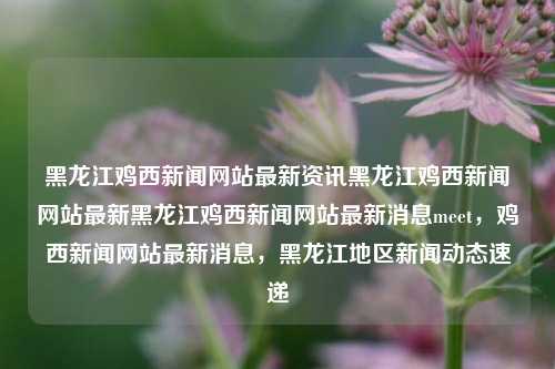 黑龙江鸡西新闻网站最新资讯黑龙江鸡西新闻网站最新黑龙江鸡西新闻网站最新消息meet，鸡西新闻网站最新消息，黑龙江地区新闻动态速递，鸡西新闻网站最新消息速递，黑龙江地区新闻动态更新