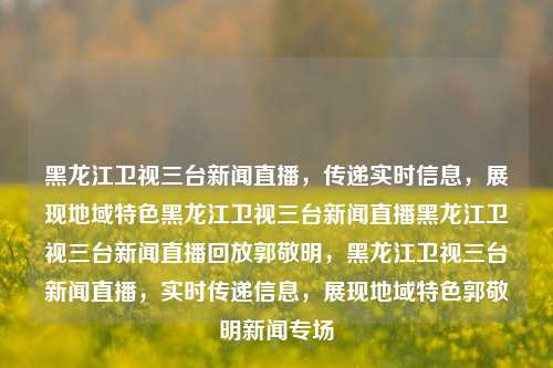 黑龙江卫视三台新闻直播，传递实时信息，展现地域特色黑龙江卫视三台新闻直播黑龙江卫视三台新闻直播回放郭敬明，黑龙江卫视三台新闻直播，实时传递信息，展现地域特色郭敬明新闻专场，黑龙江卫视三台新闻直播，实时传递地域特色信息，展现郭敬明新闻专场