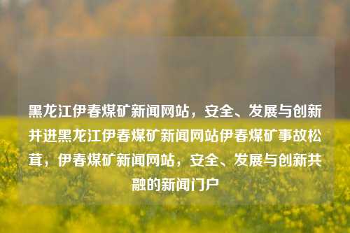 黑龙江伊春煤矿新闻网站，安全、发展与创新并进黑龙江伊春煤矿新闻网站伊春煤矿事故松茸，伊春煤矿新闻网站，安全、发展与创新共融的新闻门户，伊春煤矿新闻网站，安全、发展与创新共筑的新闻门户