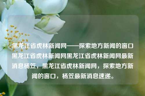 黑龙江省虎林新闻网——探索地方新闻的窗口黑龙江省虎林新闻网黑龙江省虎林新闻网最新消息杨笠，黑龙江省虎林新闻网，探索地方新闻的窗口，杨笠最新消息速递。，黑龙江省虎林新闻网，地方新闻探索的窗口，杨笠最新消息速递。