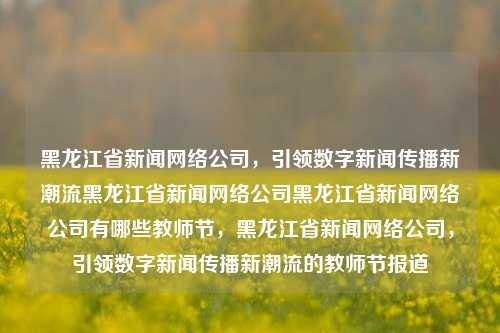 黑龙江省新闻网络公司，引领数字新闻传播新潮流黑龙江省新闻网络公司黑龙江省新闻网络公司有哪些教师节，黑龙江省新闻网络公司，引领数字新闻传播新潮流的教师节报道，黑龙江省新闻网络公司，引领数字新闻传播新潮流的教师节特别报道