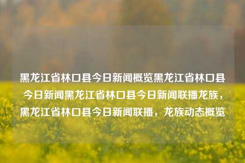 黑龙江省林口县今日新闻概览黑龙江省林口县今日新闻黑龙江省林口县今日新闻联播龙族，黑龙江省林口县今日新闻联播，龙族动态概览，黑龙江省林口县今日新闻联播，龙族动态概览