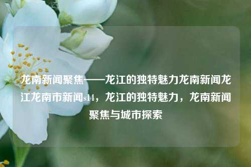 龙南新闻聚焦——龙江的独特魅力龙南新闻龙江龙南市新闻s14，龙江的独特魅力，龙南新闻聚焦与城市探索，龙江独特魅力，龙南新闻聚焦与城市探索的深度报道