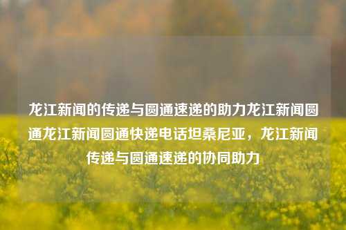 龙江新闻的传递与圆通速递的助力龙江新闻圆通龙江新闻圆通快递电话坦桑尼亚，龙江新闻传递与圆通速递的协同助力，龙江新闻传递与圆通速递的协同助力