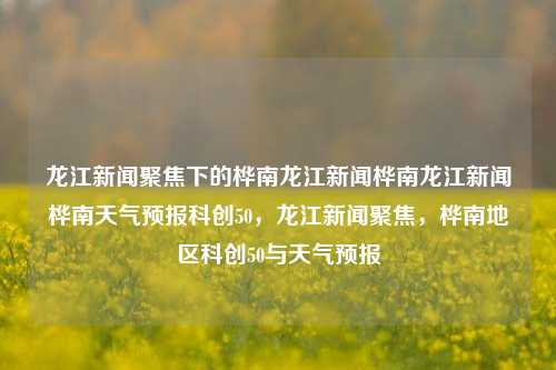 龙江新闻聚焦下的桦南龙江新闻桦南龙江新闻桦南天气预报科创50，龙江新闻聚焦，桦南地区科创50与天气预报，龙江新闻聚焦，桦南地区科创50与天气预报